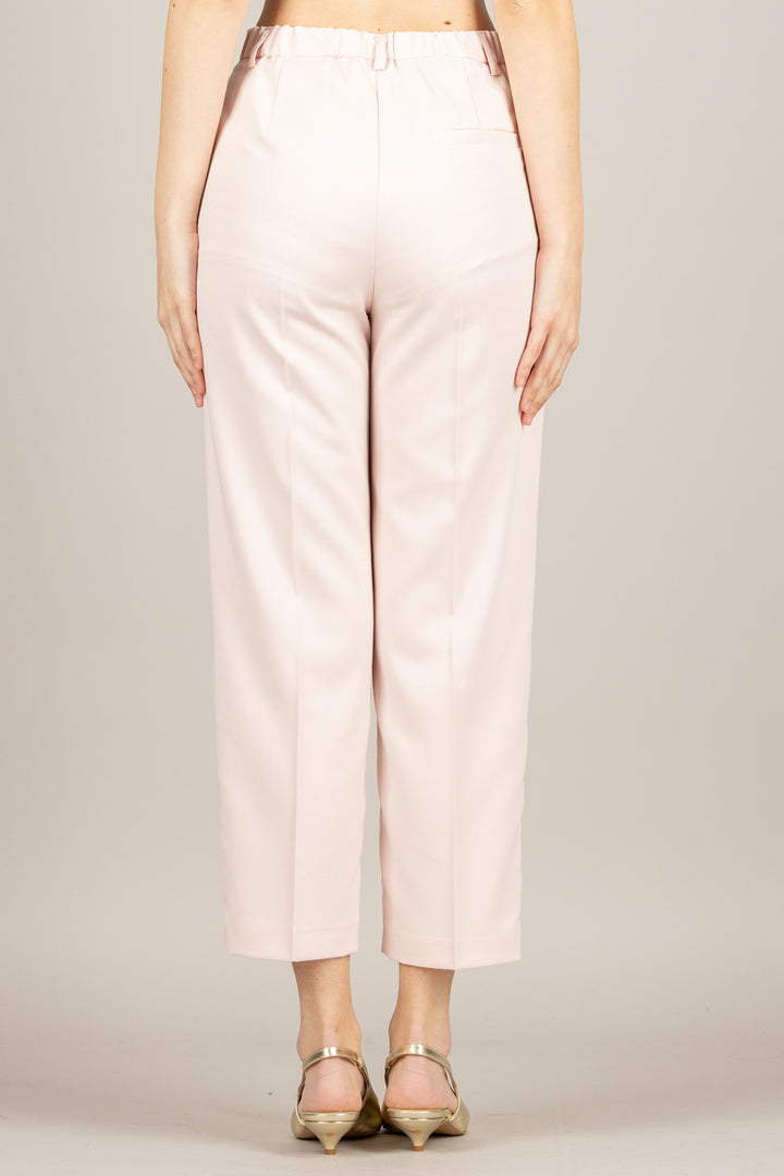 VICOLO - TAB0249 - PANTALONE A SIGRETTA CON ELASTICO POSTERIORE ROSA