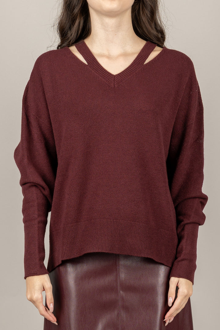 TENSIONE IN - AI730AI25 - MAGLIA SCOLLO A V CUT/OUT