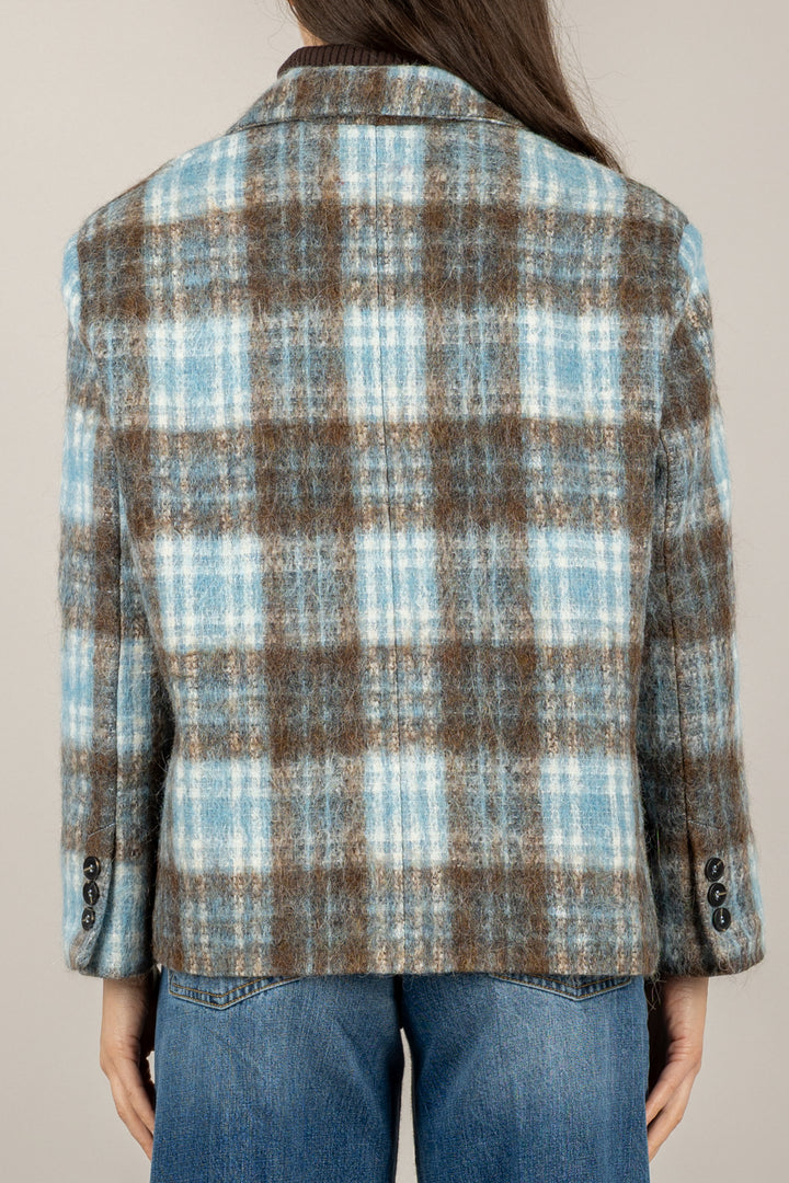 TENSIONE IN - 26B1635 - GIACCA TARTAN DOPPIOPETTO