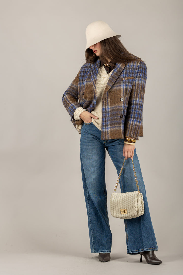 TENSIONE IN - 26B1612 - GIACCA DOPPIOPETTO CHECK