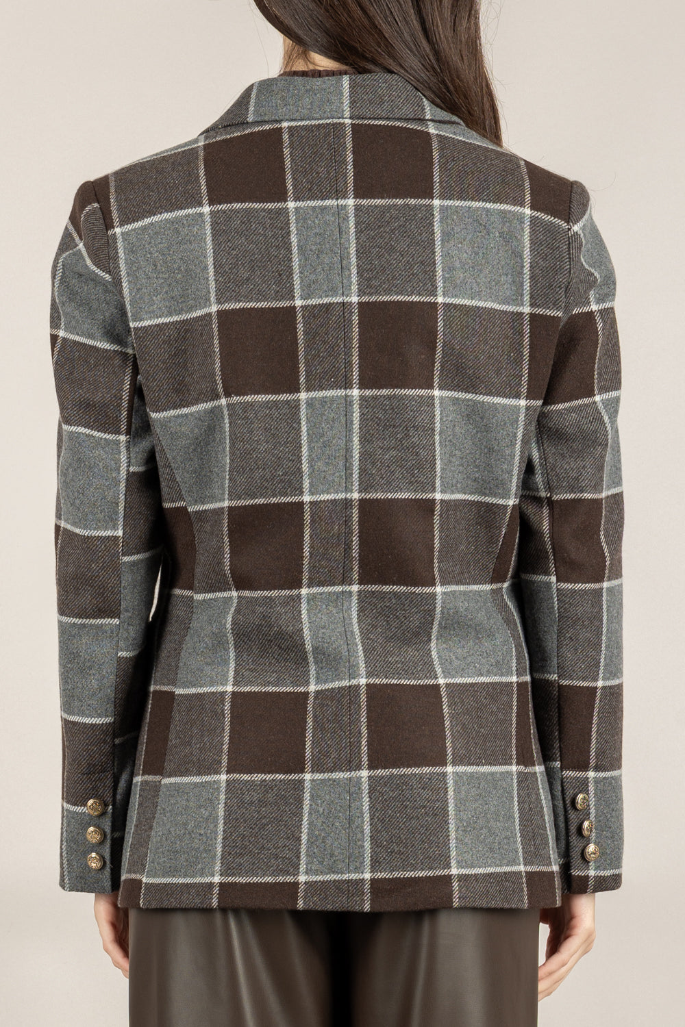 TENSIONE IN - 26B1506 - GIACCA QUADRI DOPPIO PETTO