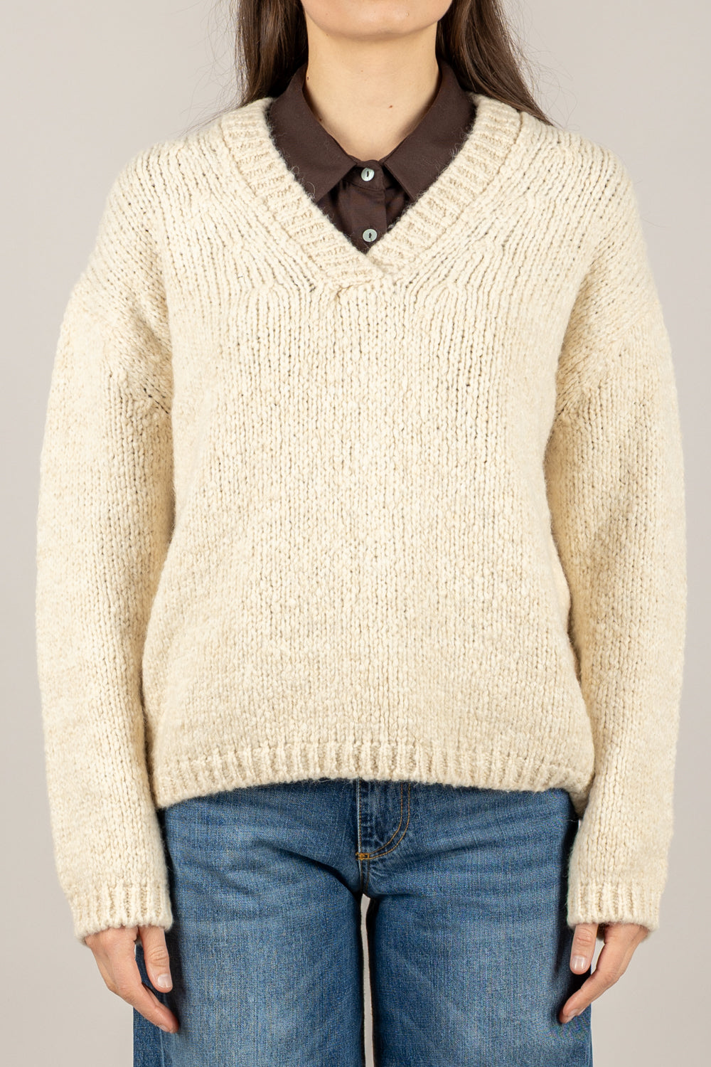 VICOLO - 33063F - MAGLIA SCOLLO A V