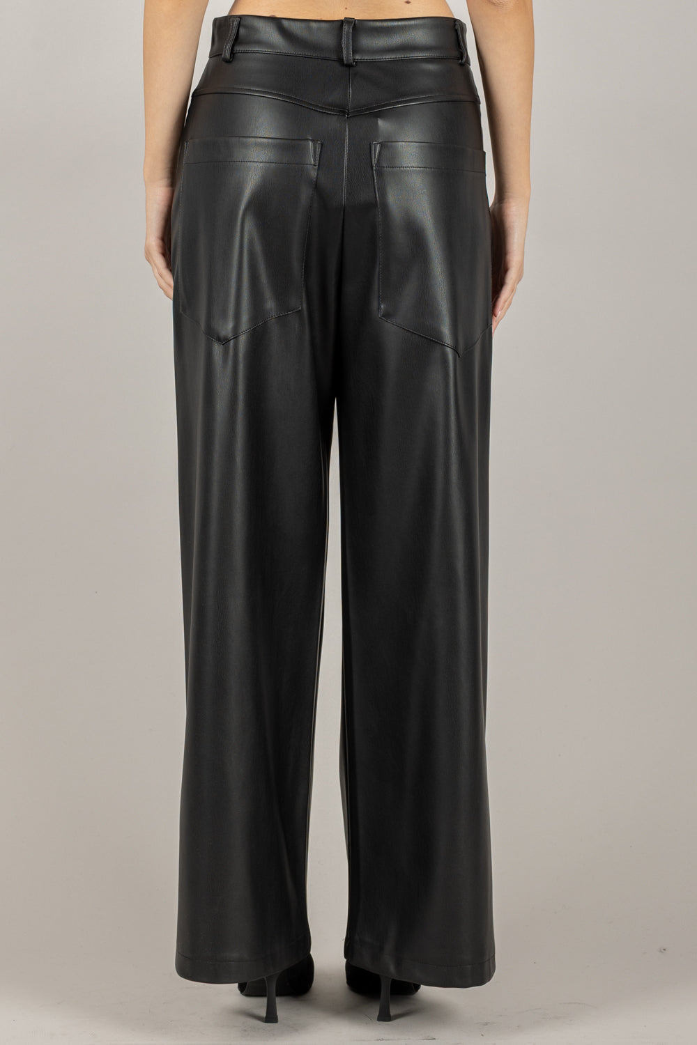 DIXIE - P845Y086 - PANTALONE ECOPELLE PALAZZO