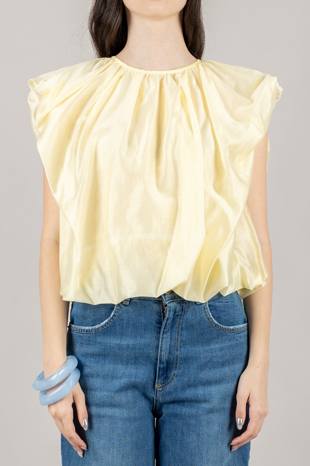 VICOLO - TD2345 - BLUSA FIOCCO SCHIENA