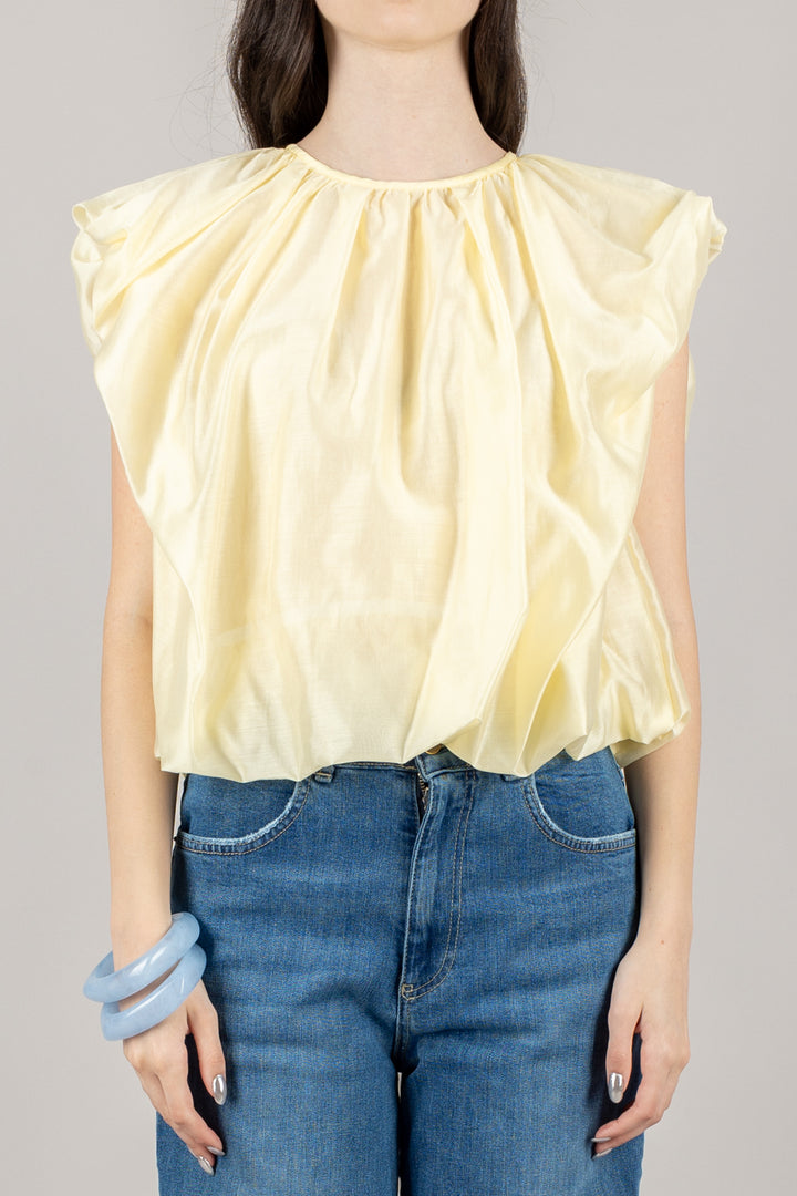VICOLO - TD2345 - BLUSA FIOCCO SCHIENA