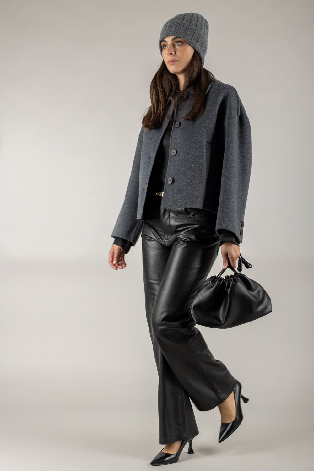 VICOLO - TF0011 - GIACCA CORTA CON TASCHE LATERALI