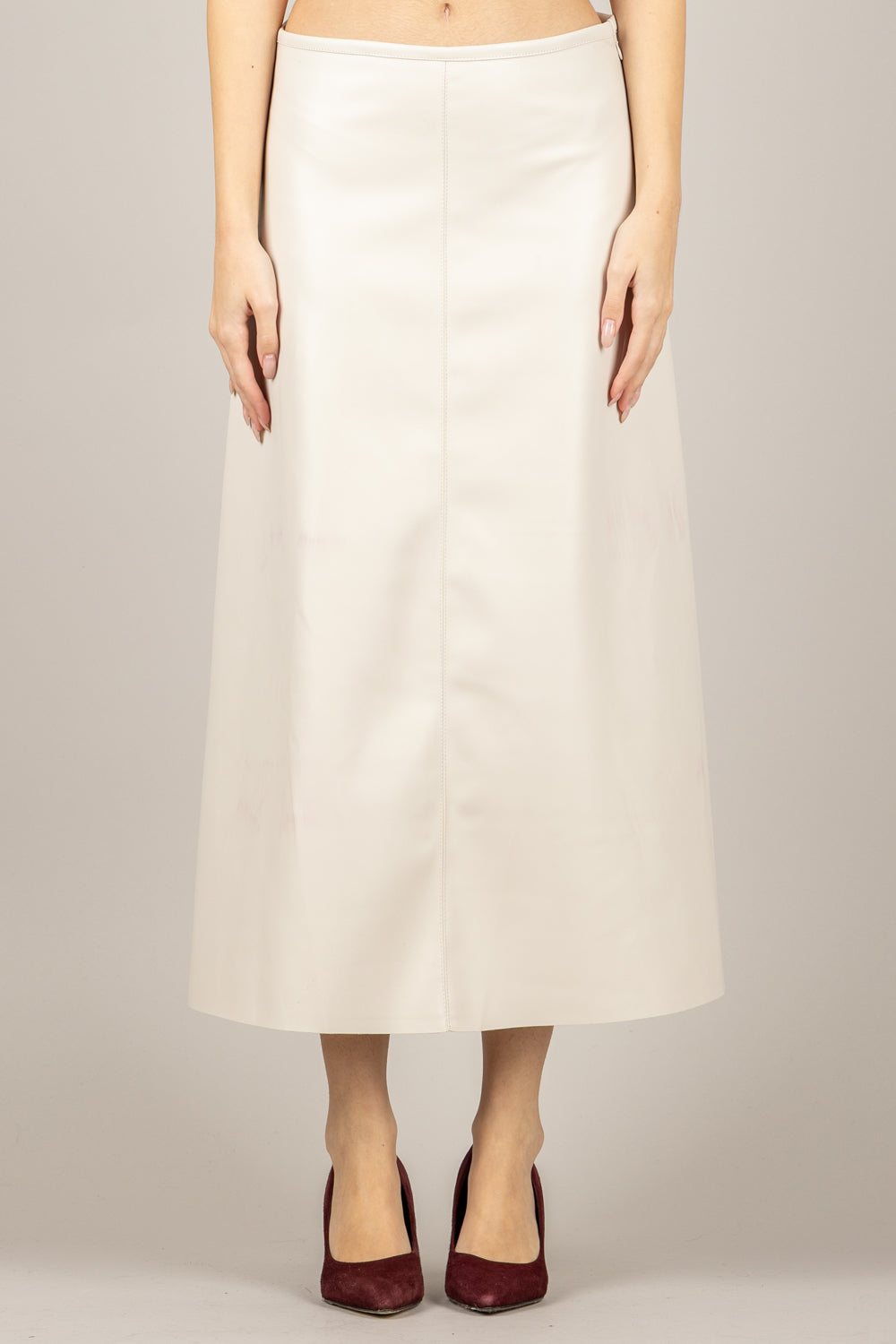 TENSIONE IN - 122154-25 - GONNA LONGUETTE IN ECOPELLE