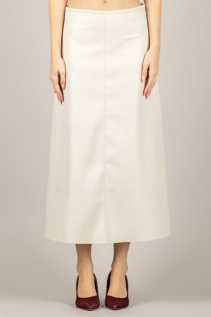 TENSIONE IN - 122154-25 - GONNA LONGUETTE IN ECOPELLE