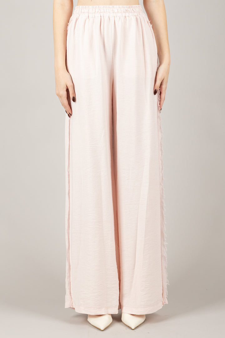 TENSIONE IN - SS251204 - PANTALONE AMPIO SFRANGIATO