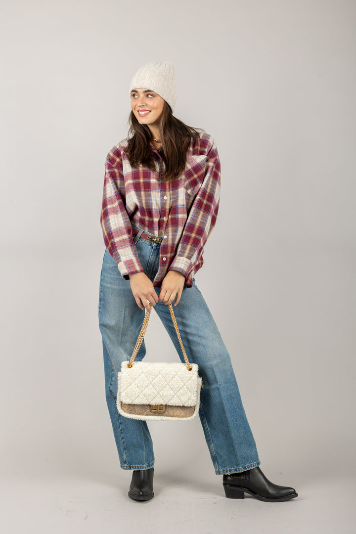 VICOLO - TF1700 - CAMICIA CHECK FLANELLA