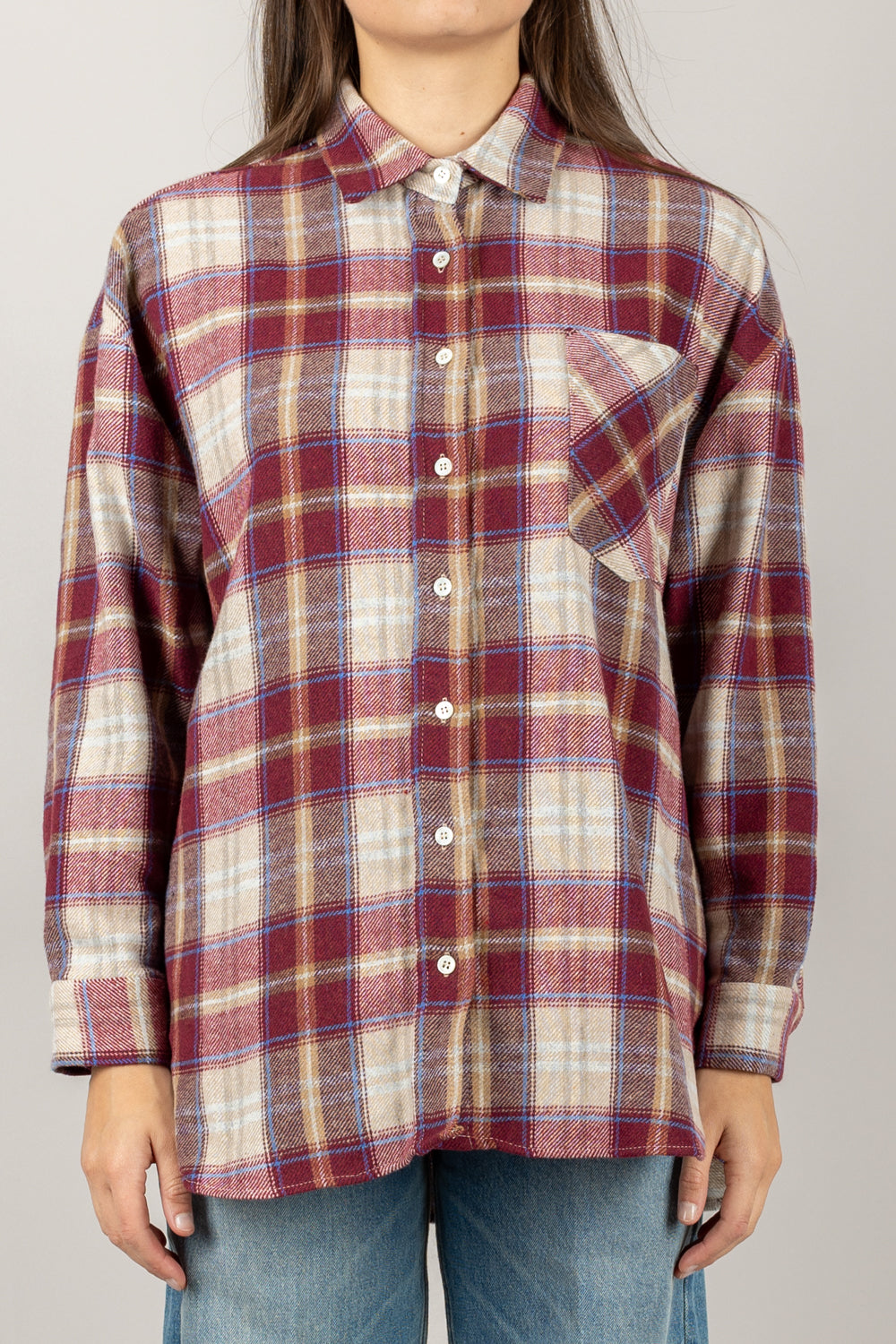 VICOLO - TF1700 - CAMICIA CHECK FLANELLA