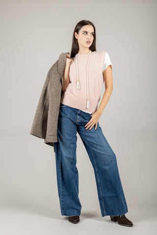 VICOLO - DF5073 - JEANS MIA PALAZZO TAGLIO VIVO
