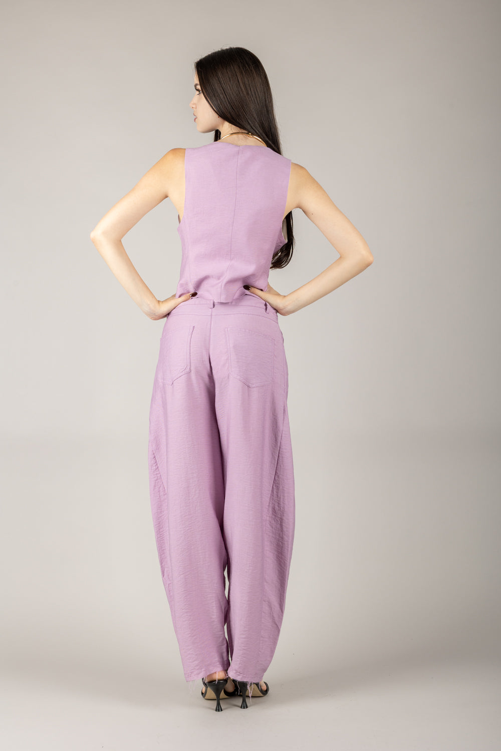 TENSIONE IN - 25C7909 - COMPLETO MISTO LINO GILET E PANTALONE