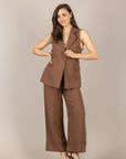 VICOLO - TAB2163 - PANTALONE GESSATO MORO
