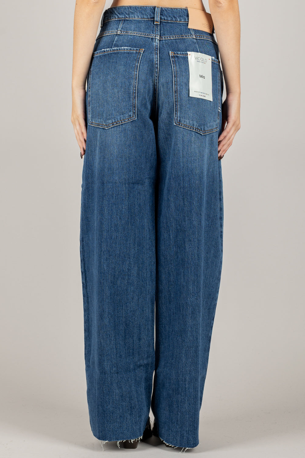 VICOLO - DF5073 - JEANS MIA PALAZZO TAGLIO VIVO