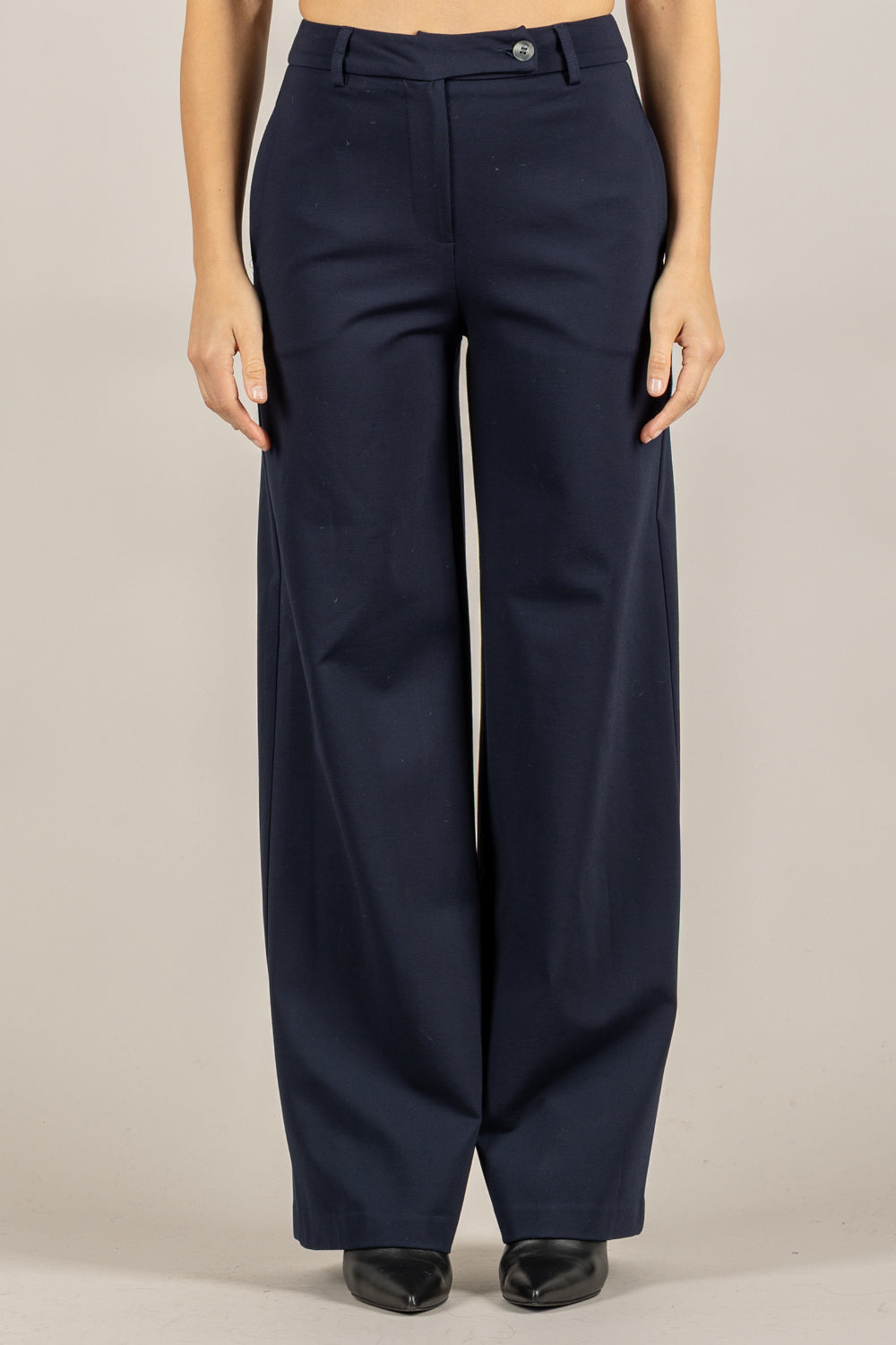 TENSIONE IN - 26P1305 - PANTALONE PALAZZO PUNTO MILANO