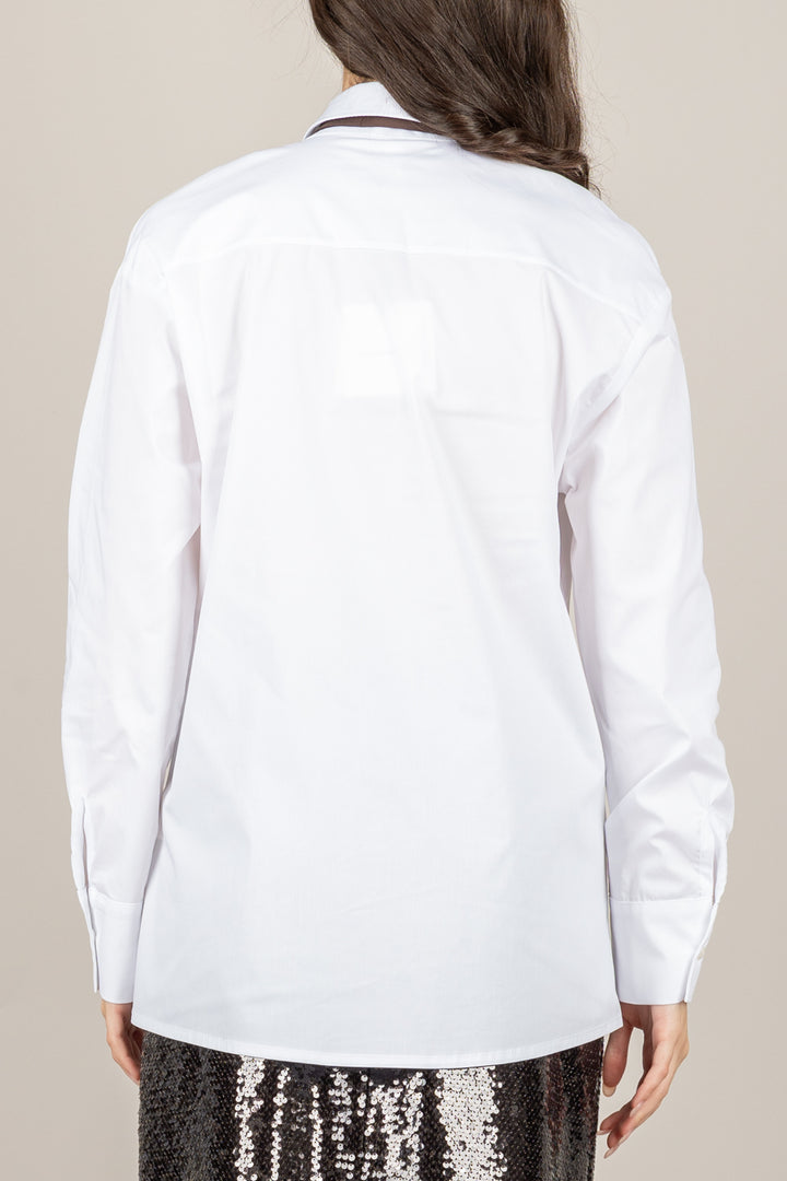 TENSIONE IN - 26C1360 - CAMICIA CON CRAVATTA E SPILLE