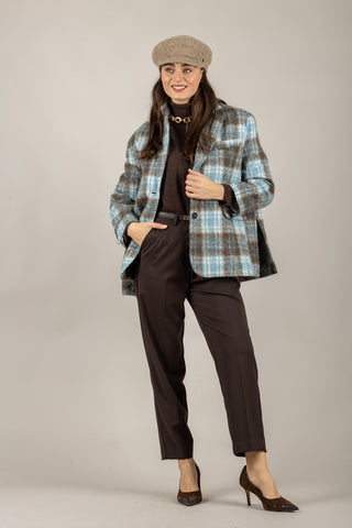 TENSIONE IN - 26B1634 - GIACCA TARTAN MONOPETTO