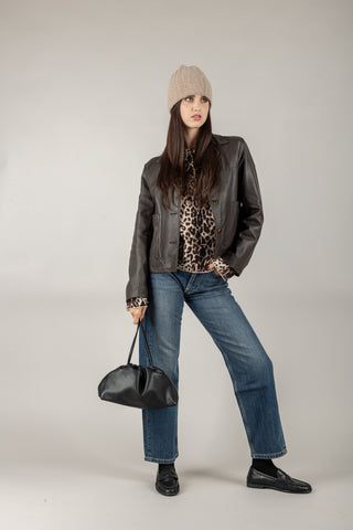 VICOLO - TF0327 - GIACCA IN PELLE CORTA