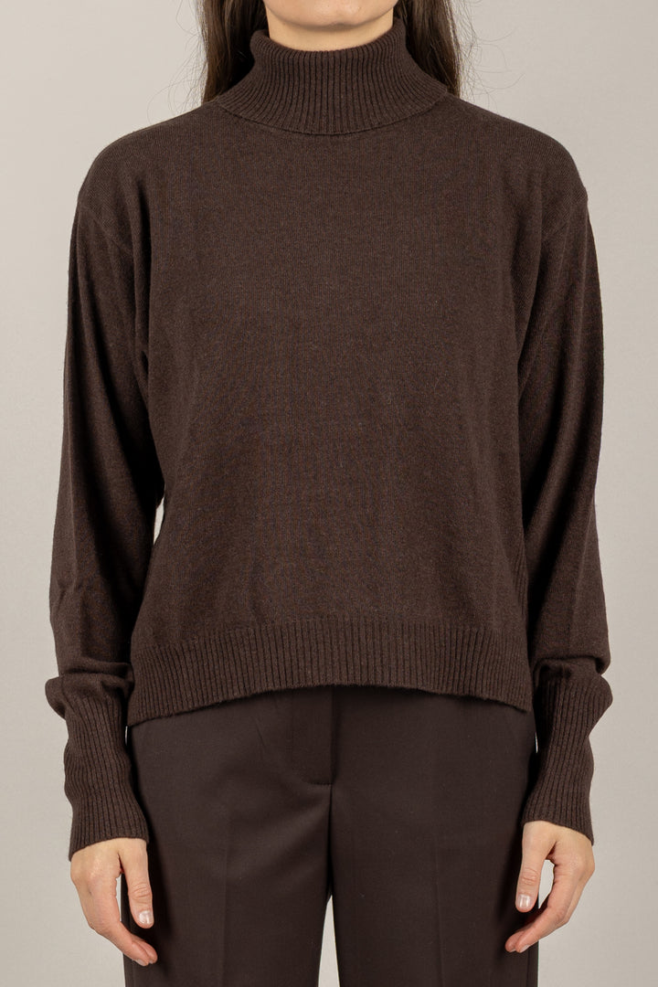 VICOLO - 22108F - MAGLIA MISTO LANA COLLO ALTO