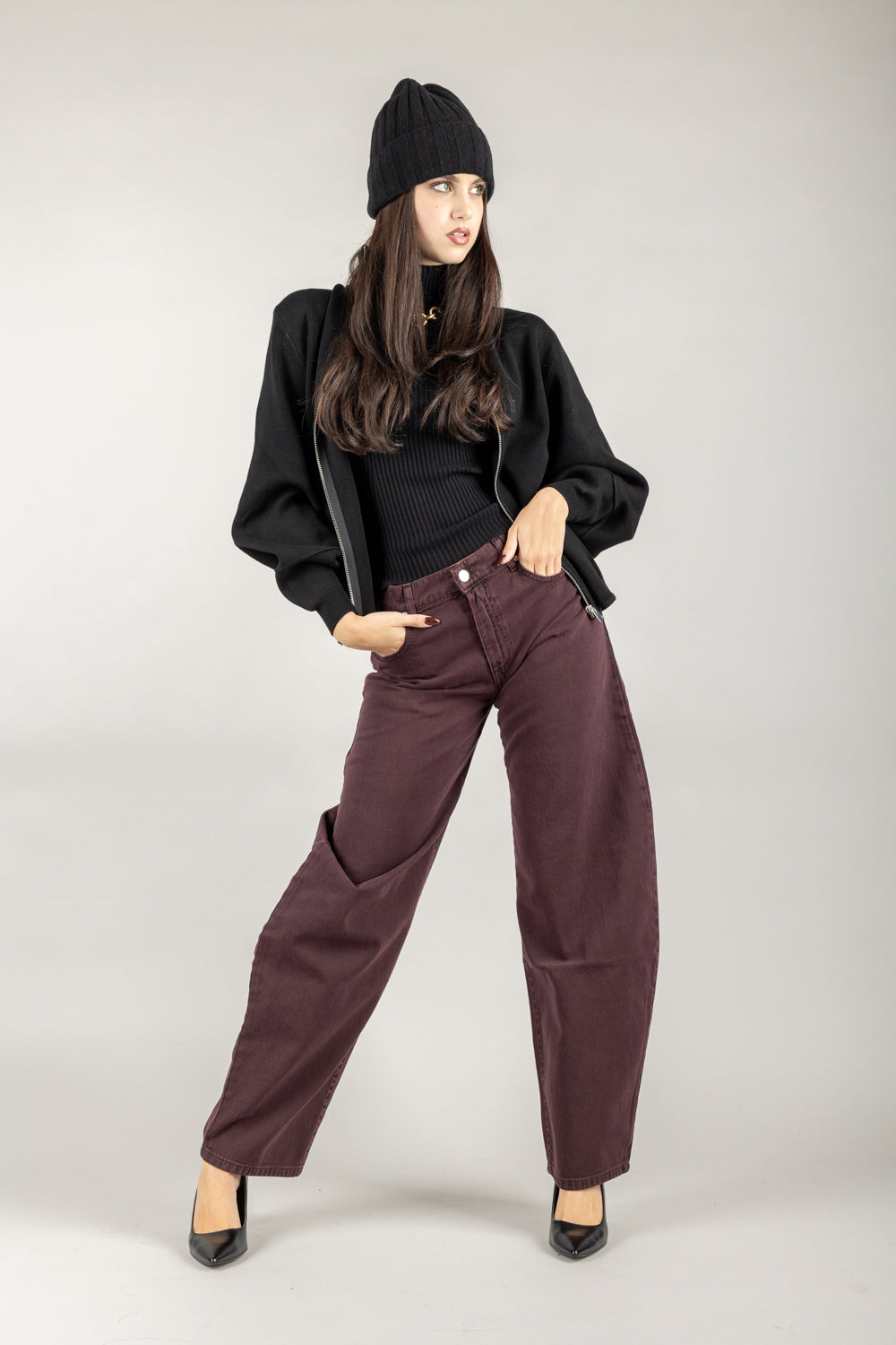 VICOLO - DF5110 - JEANS BARREL DENISE
