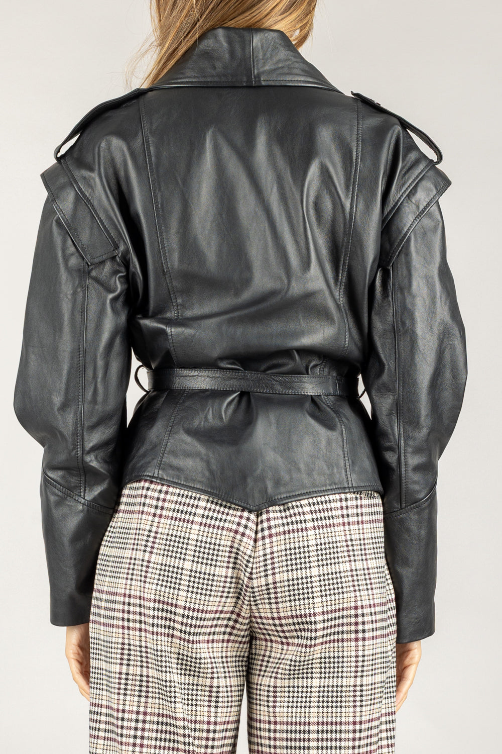 VICOLO - TF1056 - GIACCA VINTAGE CON CINTA