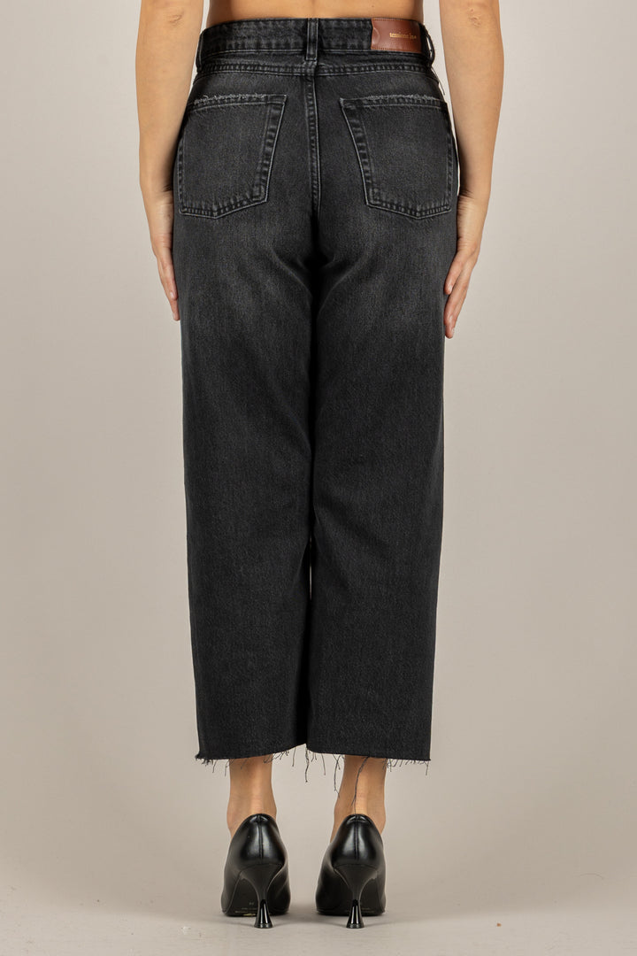 TENSIONE IN - TOM-CUT-BLK - JEANS TAGLIO VIVO