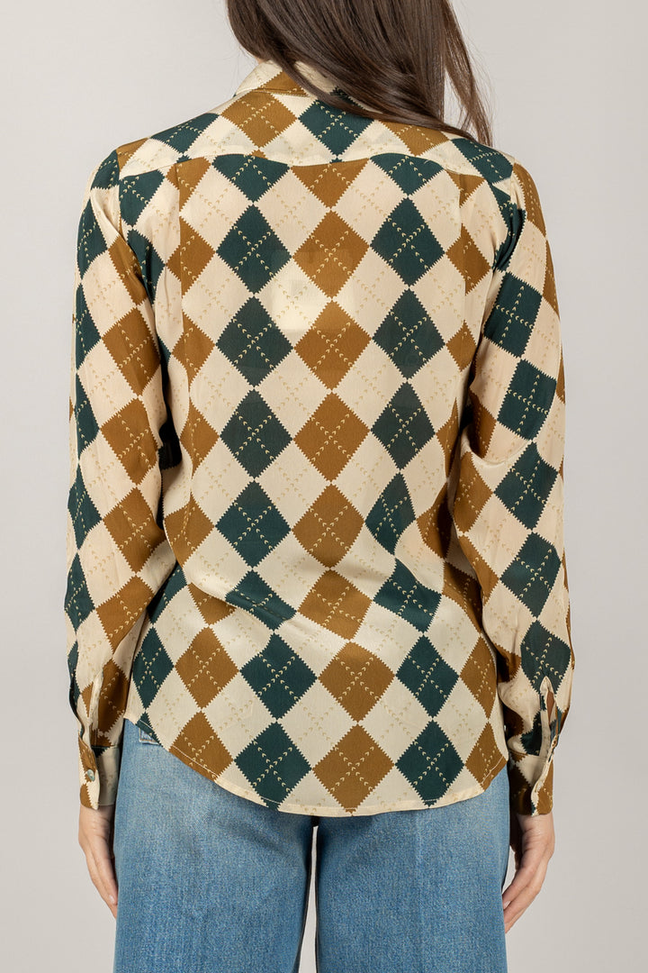 TENSIONE IN - AI25-2289 - CAMICIA MIRANDA FANTASIA GEOMETRICA