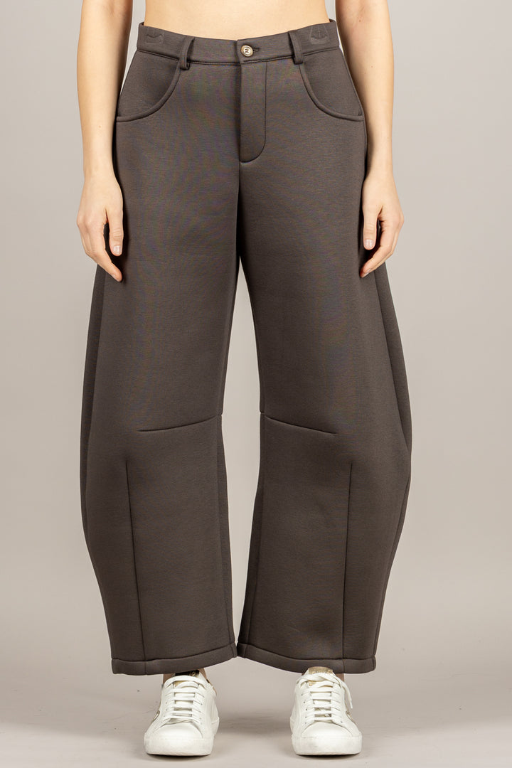 VICOLO - TAB1052 - PANTALONE BALLON NEOPRENE MORO