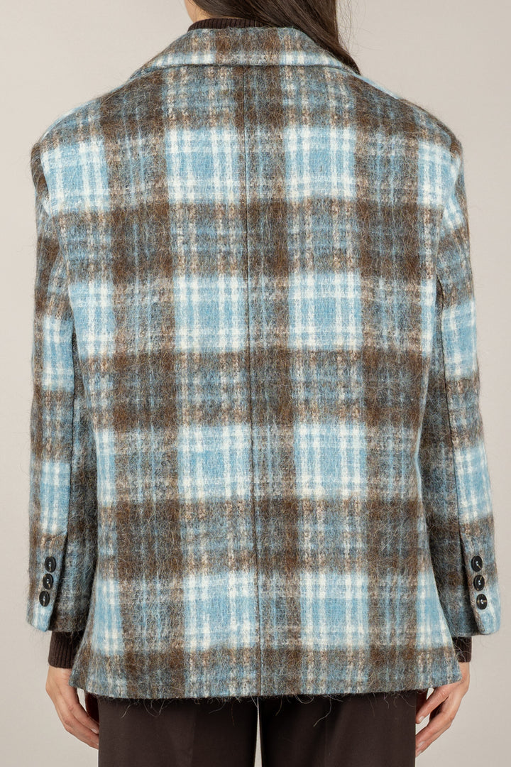 TENSIONE IN - 26B1634 - GIACCA TARTAN MONOPETTO