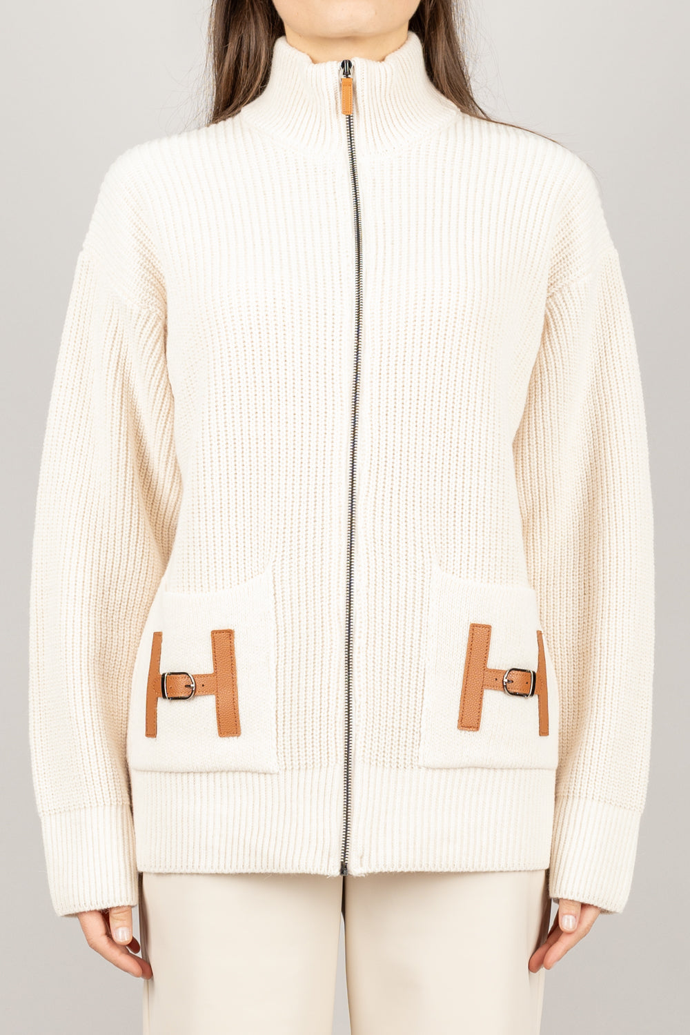 TENSIONE IN - W5HMG94A400 - CARDIGAN CON ZIP