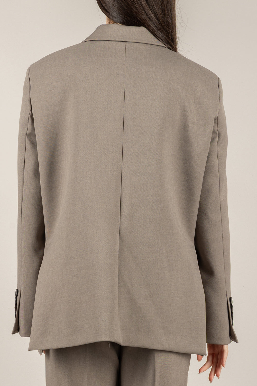 VICOLO - TF1701 - GIACCA CON CHIUSURA ASIMMETRICA