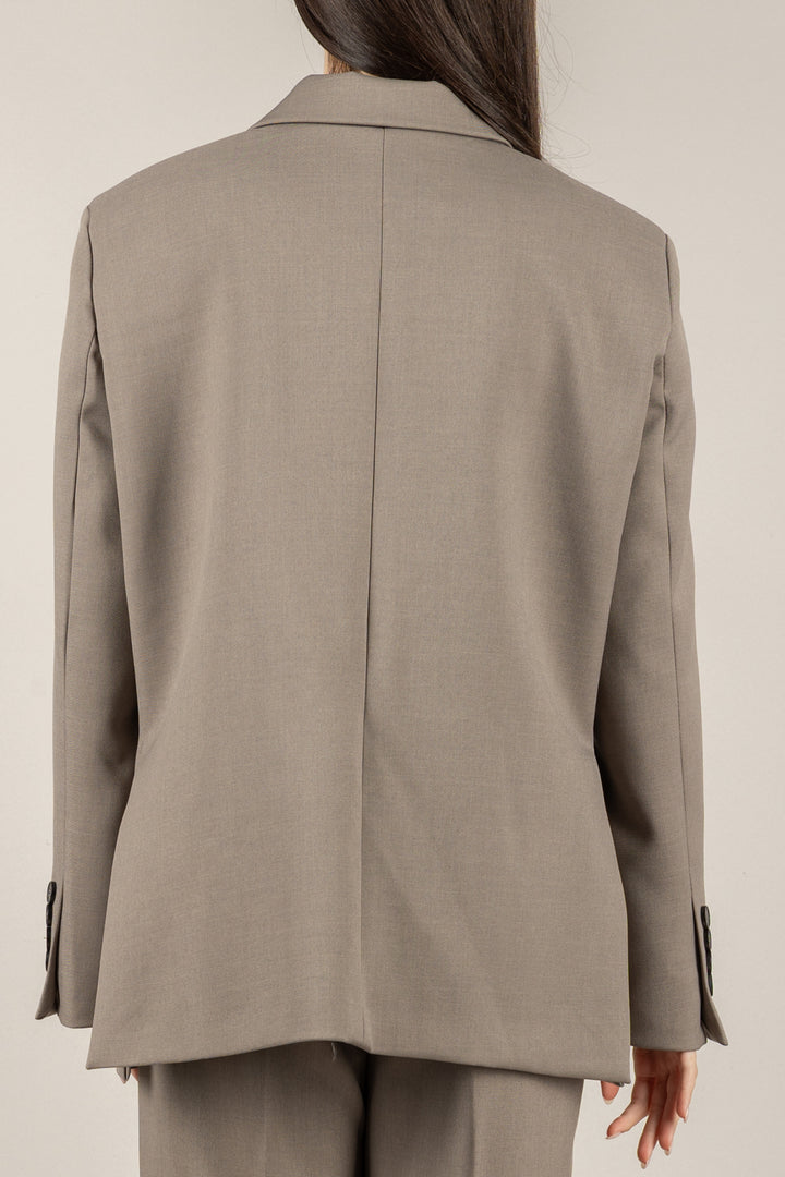 VICOLO - TF1701 - GIACCA CON CHIUSURA ASIMMETRICA