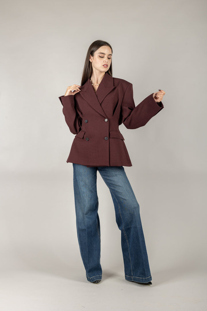 VICOLO - TF0445 - GIACCA DOPPIO PETTO SFIANCATA