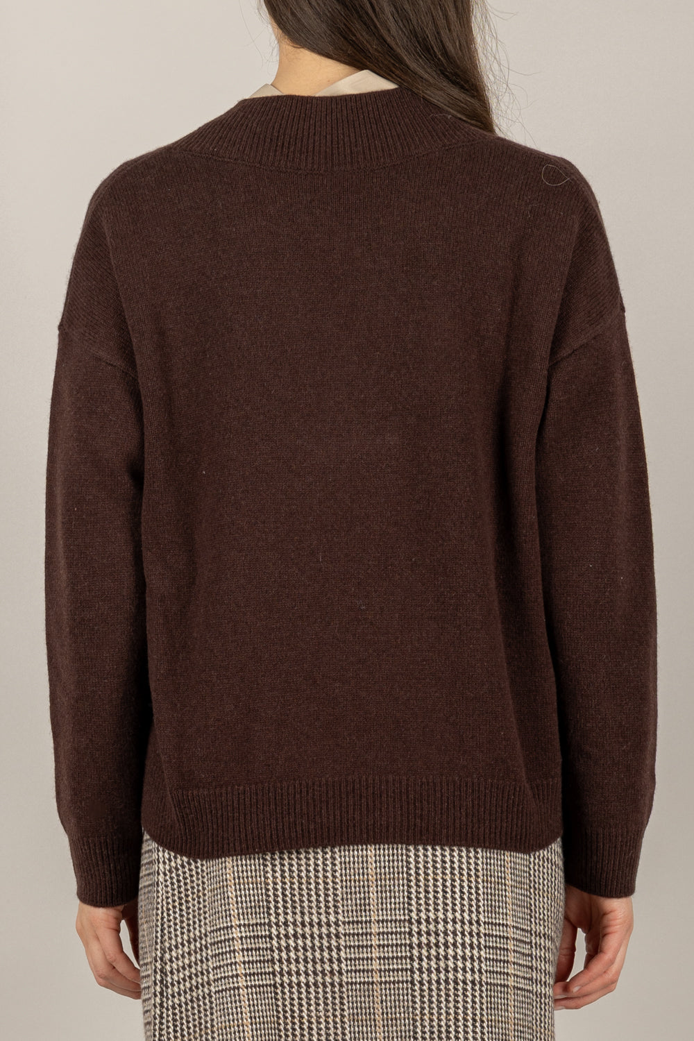 TENSIONE IN - WL785AI25 - MAGLIA SCOLLO A V IN LANA