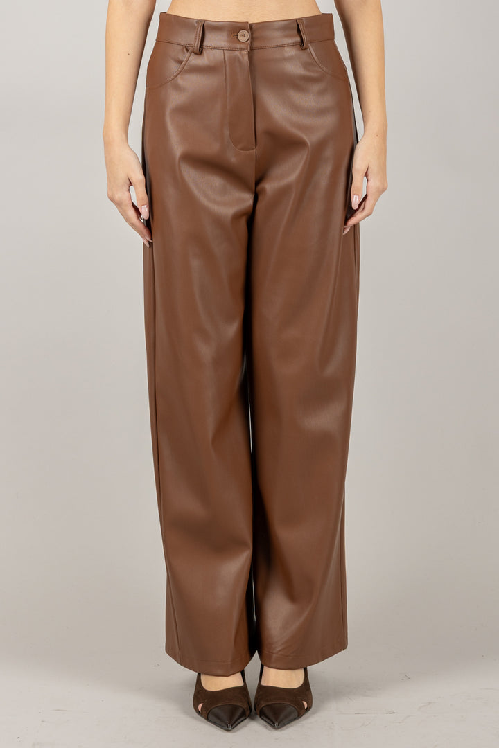 DIXIE - P845Y086 - PANTALONE ECOPELLE PALAZZO
