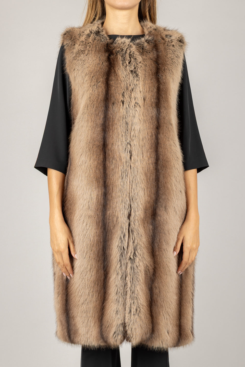 DIXIE - L330Y002A - GILET PELLICCIA SINTETICA