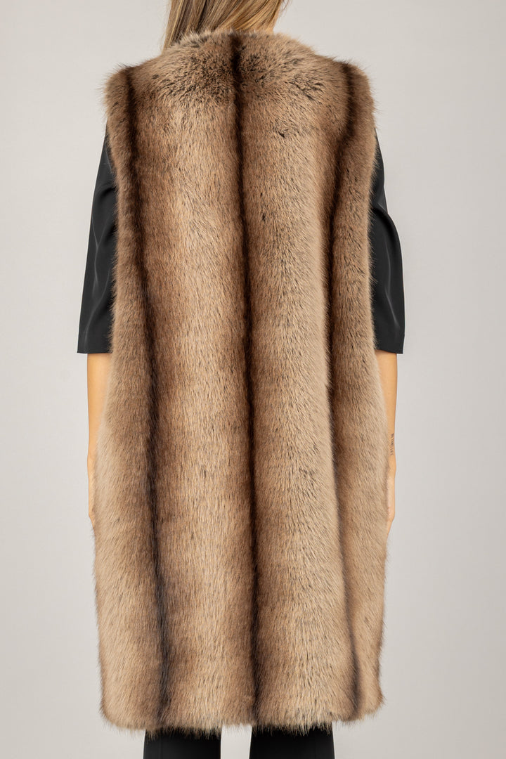 DIXIE - L330Y002A - GILET PELLICCIA SINTETICA