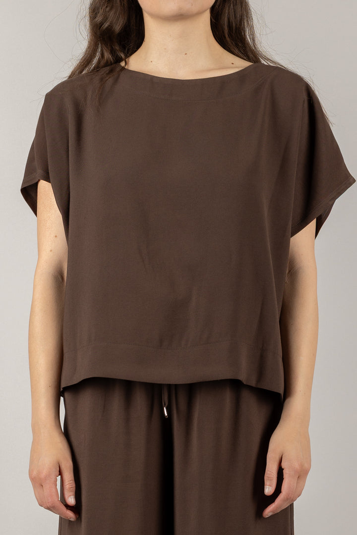 TENSIONE IN - 25C7579 - MAGLIA CROP MEZZA MANICA