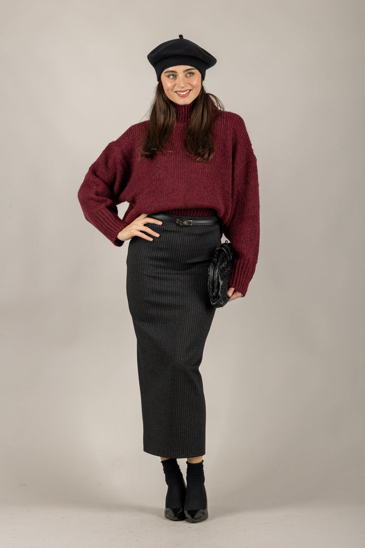 VICOLO - 33062F - MAGLIA COLLO ALTO