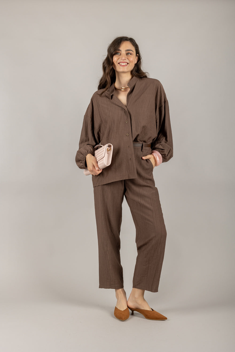 TENSIONE IN - 25C7640 - CAMICIA GOFFRATA