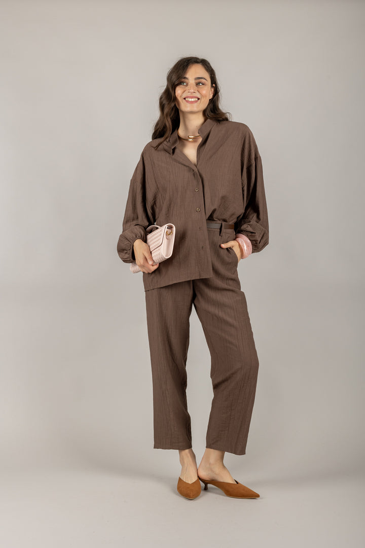 TENSIONE IN - 25C7640 - CAMICIA GOFFRATA