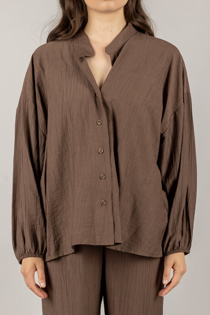 TENSIONE IN - 25C7640 - CAMICIA GOFFRATA