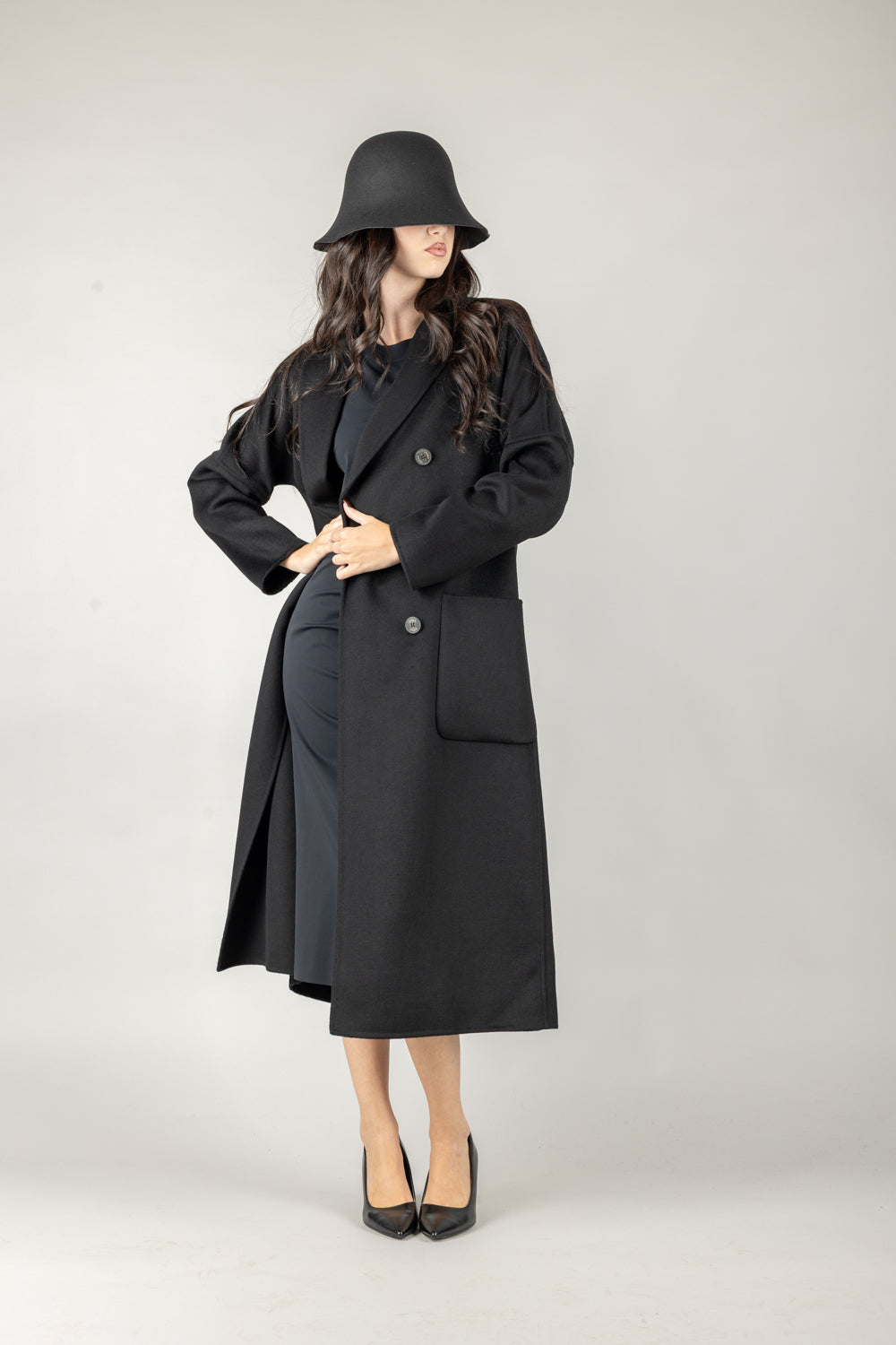 VICOLO - TF0001 - CAPPOTTO DOPPIO PETTO SEI BOTTONI