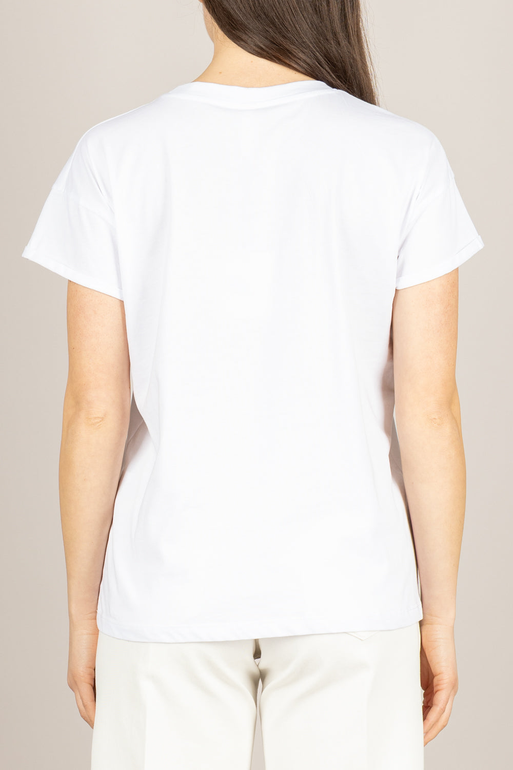 TENSIONE IN - 26M3978 - T-SHIRT LOVE ME LESS TOUCH ME MORE  BIANCO