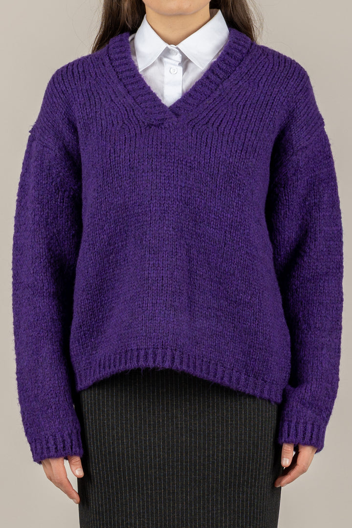 VICOLO - 33063F - MAGLIA SCOLLO A V