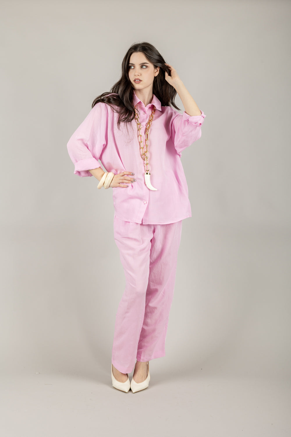TENSIONE IN - 25C7656 - CAMICIA OVER MANICA LUNGA