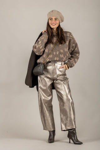 TENSIONE IN - W5HMJ79A373 - MAGLIA STAMPA BANDANA GIROCOLLO