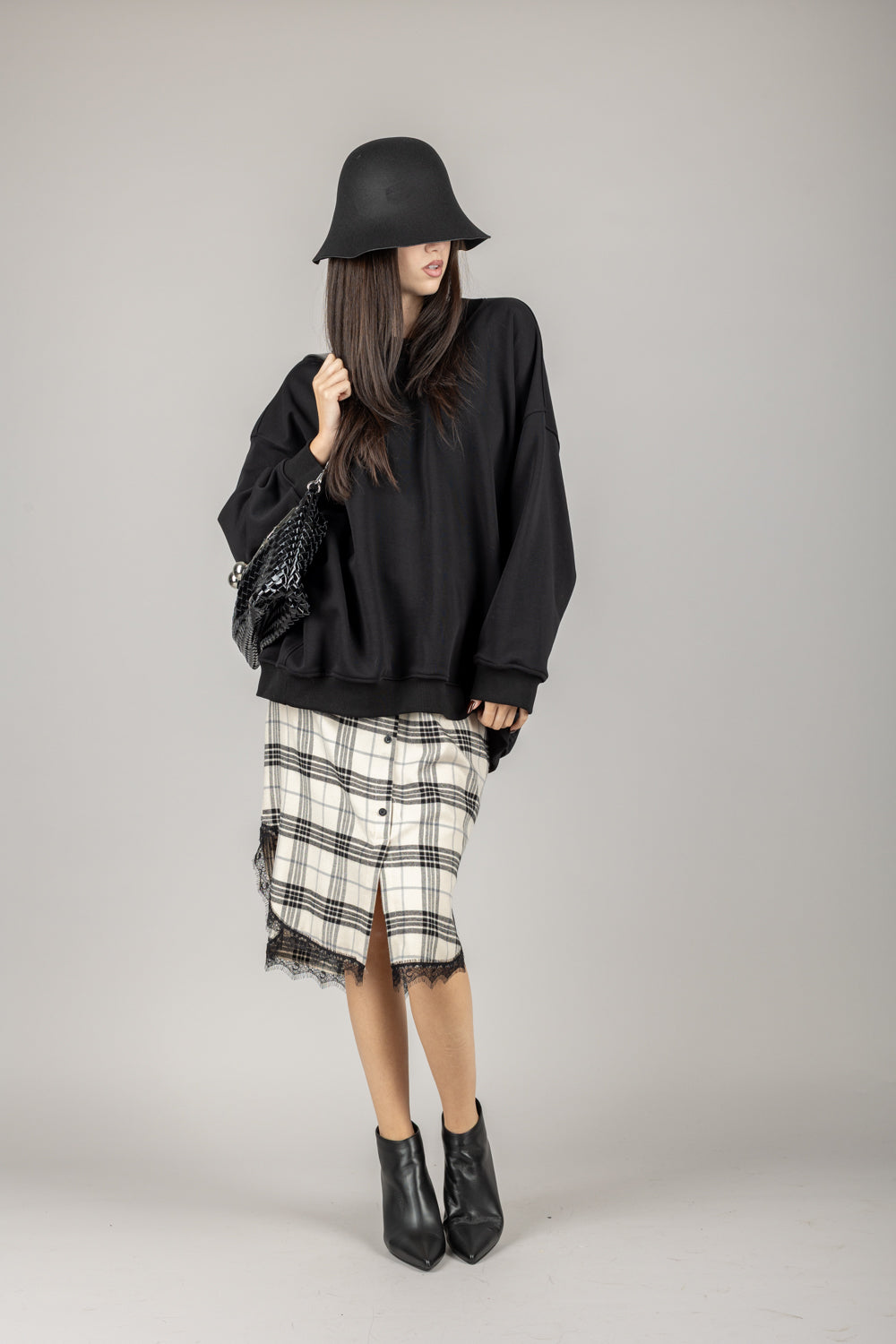 VICOLO - TF0582 - FELPA OVER