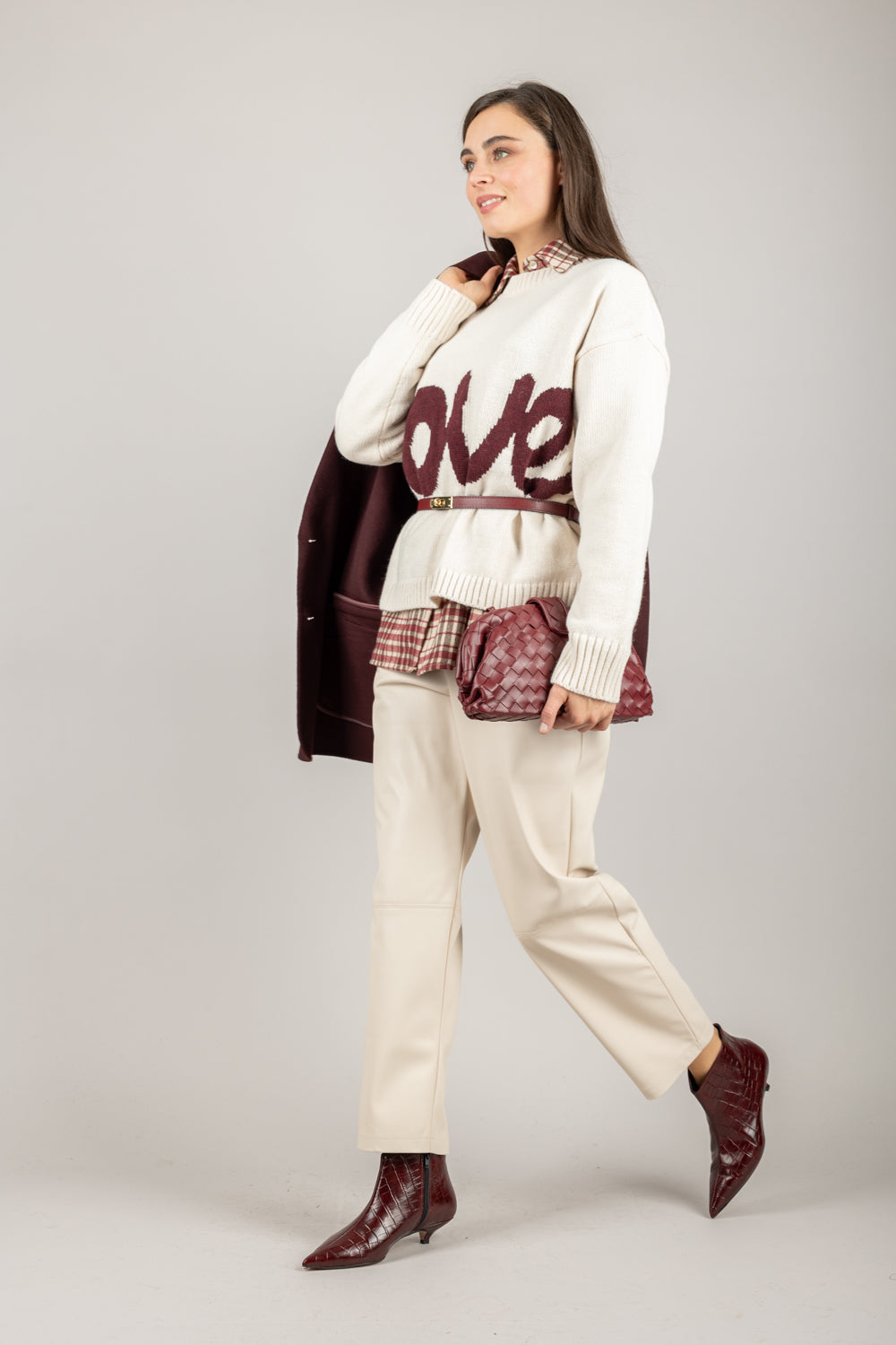 TENSIONE IN - W5HMJ70A400 - MAGLIA CON SCRITTO LOVE